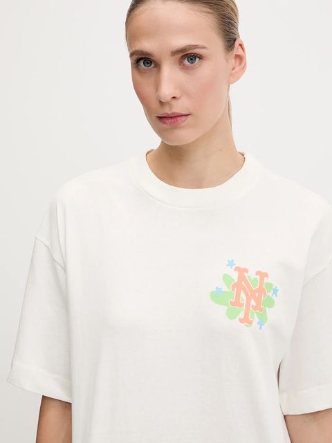 47 brand t-shirt bawełniany MLB New York Yankees damski kolor biały BB016TMPEES646062SS