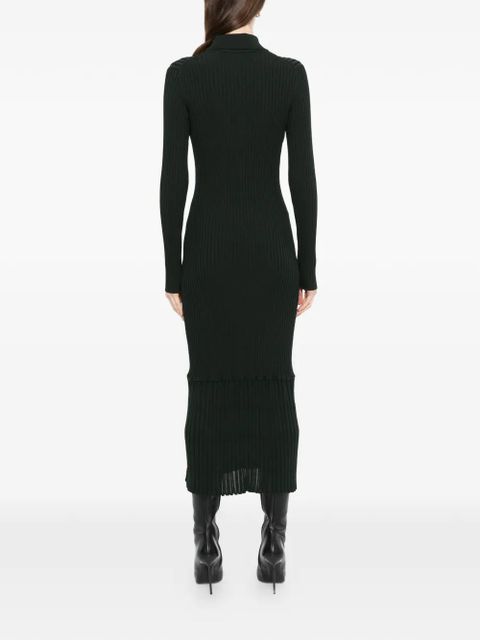 Proenza Schouler sunburst ribbed midi dress - Green