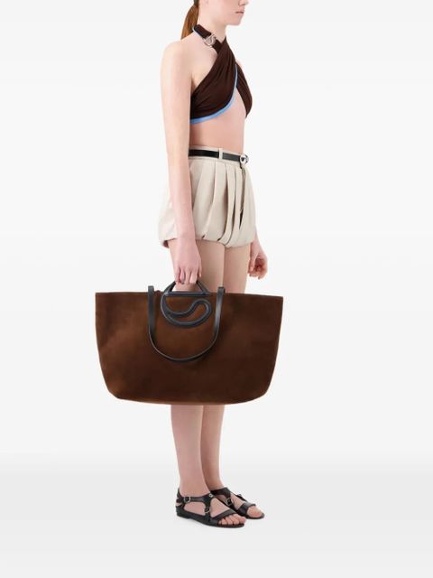 Coperni C Cabas logo-handle tote bag - Brown - zdjęcie produktu nr 1