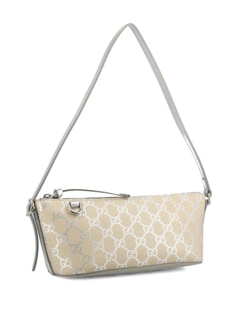 Gucci small GG Emblem shoulder bag - Silver - zdjęcie produktu nr 2
