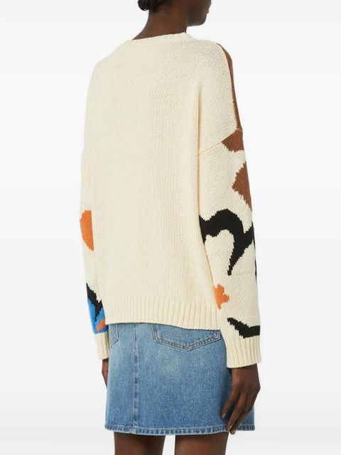 Max Mara floral-print sweater - Neutrals