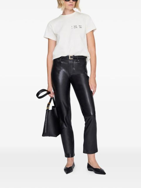 ANINE BING Shelley short-sleeve T-shirt - Neutrals - zdjęcie produktu nr 2