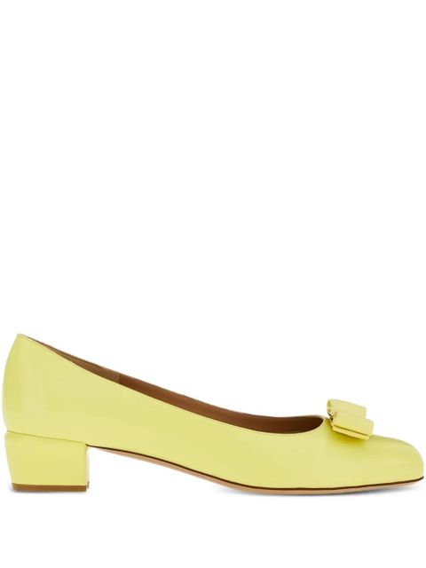 Ferragamo leather ballet flats - Yellow - zdjęcie produktu nr 1