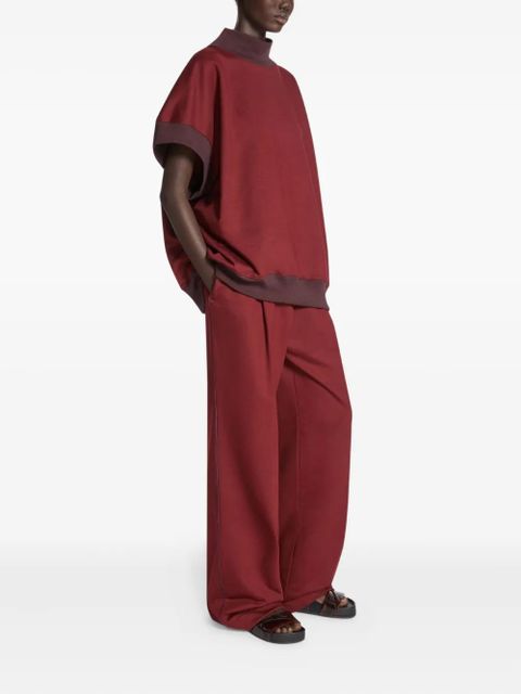 DRIES VAN NOTEN short-sleeved turtleneck sweatshirt - Red - zdjęcie produktu nr 2