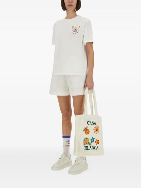 Casablanca logo-print T-shirt - White - zdjęcie produktu nr 2