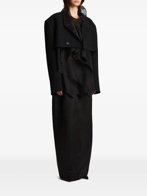 KHAITE Nando double-breasted jacket - Black