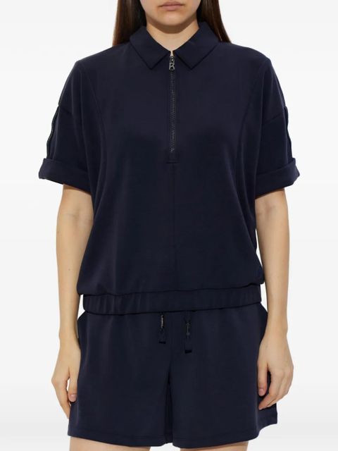 BOGNER Finya zip-up polo shirt - Blue