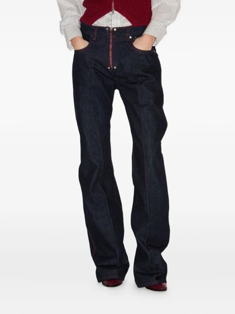 ISABEL MARANT Stely zip-detail trousers - Blue