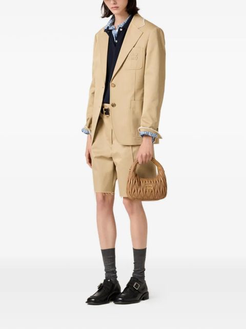 Miu Miu Wander matelassé nappa leather bag - Neutrals