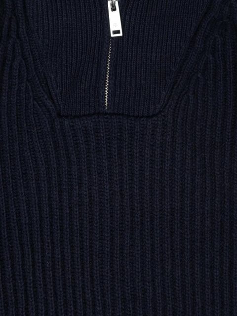 ANINE BING zip-up knitwear - Blue