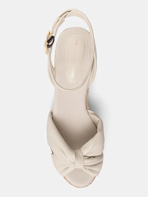 Tommy Hilfiger sandały TH BOW MID CORK WEDGE