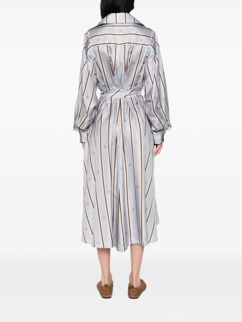 ZIMMERMANN striped tie dress - Blue