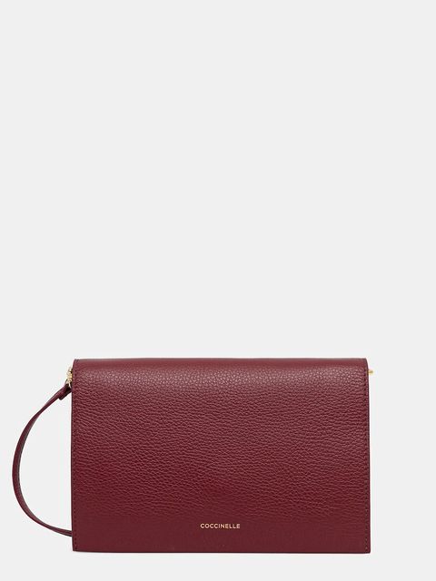 Coccinelle torebka skórzana kolor bordowy E5 S00 55 02 01
