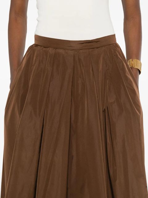 Max Mara pleated maxi skirt - Brown