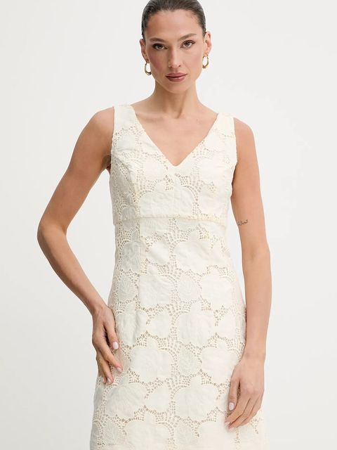 Guess sukienka VEGA kolor beżowy mini dopasowana W5GK72 WH6I0 - zdjęcie produktu nr 1