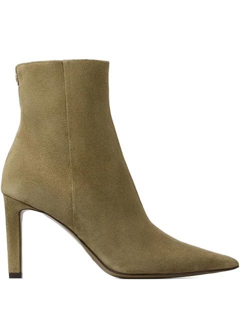 Jimmy Choo 85mm Frankie pointed-toe ankle boots - Green - zdjęcie produktu nr 1