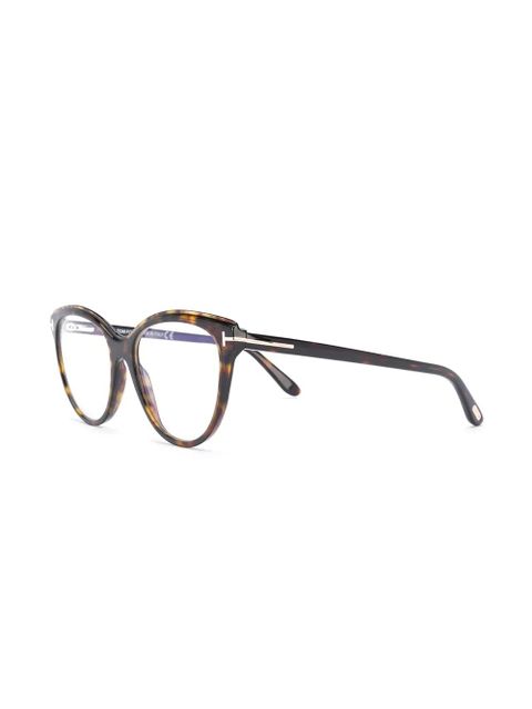 TOM FORD Eyewear FT5618B round-frame glasses - Brown - zdjęcie produktu nr 2