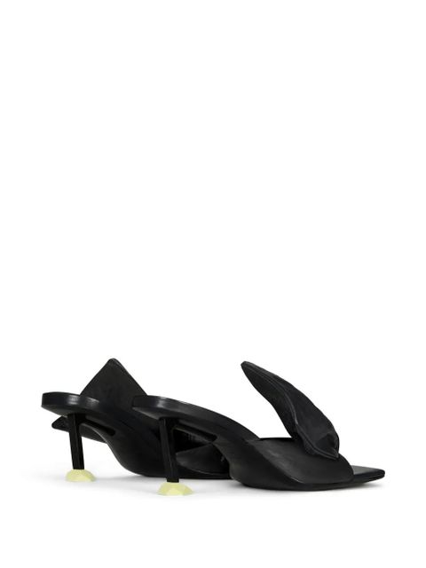Givenchy Boudoir knot-detail square-toe sandals - Black