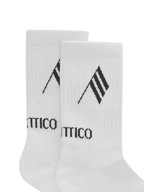 The Attico logo cotton socks - White - zdjęcie produktu nr 2