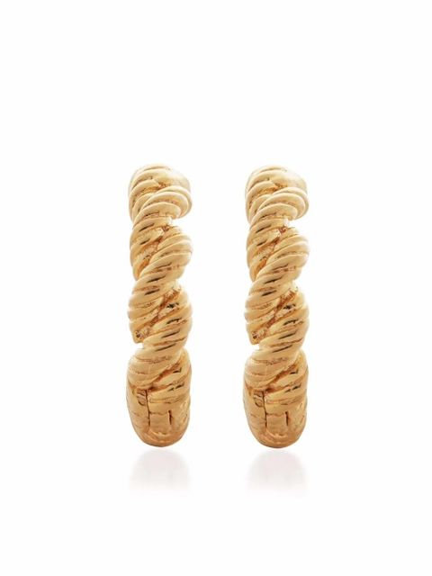 Monica Vinader Corda huggie earrings - Gold - zdjęcie produktu nr 1