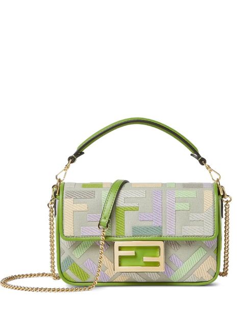 FENDI mini Baguette® tote bag - Green - zdjęcie produktu nr 1