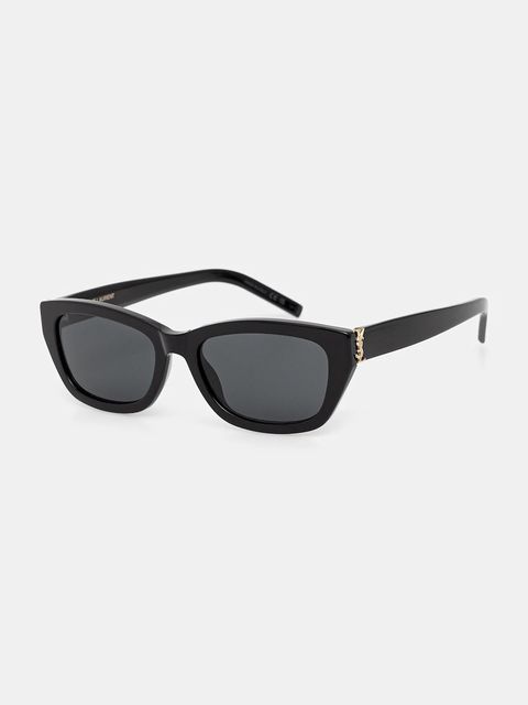 Saint Laurent okulary przeciwsłoneczne damskie kolor brązowy SL M153 - zdjęcie produktu nr 2