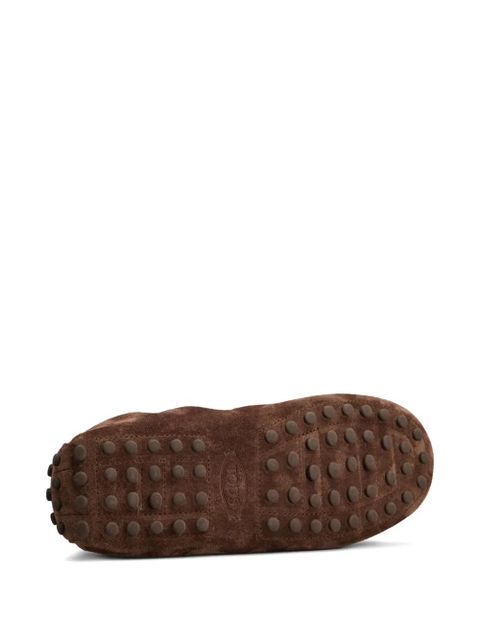 Tod's pebble-detail loafers - Brown