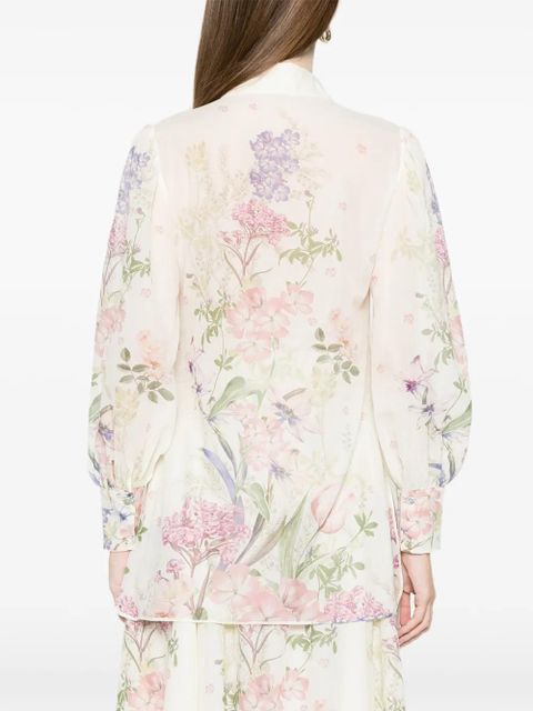 Charo Ruiz Ibiza Aster botanical floral shirt - White