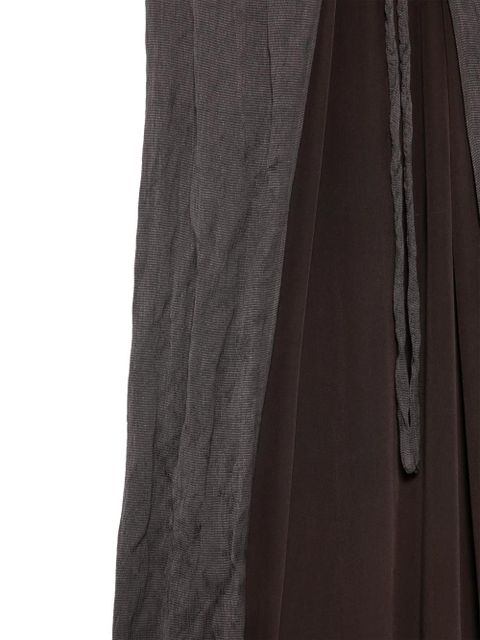 Alysi tie-front maxi dress - Brown