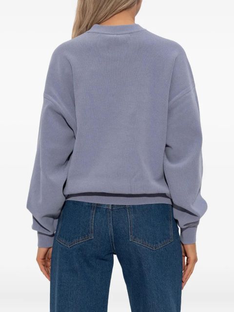 Alexander Wang logo-embossed jumper - Blue