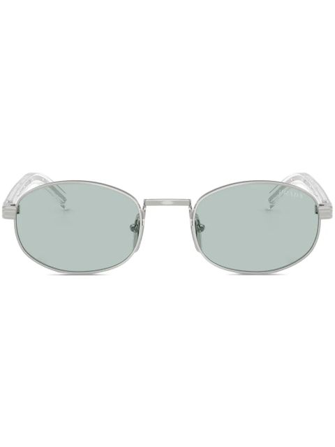 Prada Eyewear oval-frame sunglasses - Silver - zdjęcie produktu nr 1