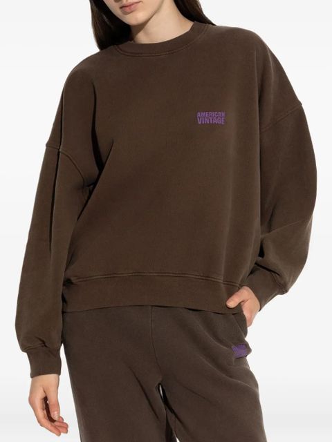 American Vintage logo sweatshirt - Brown