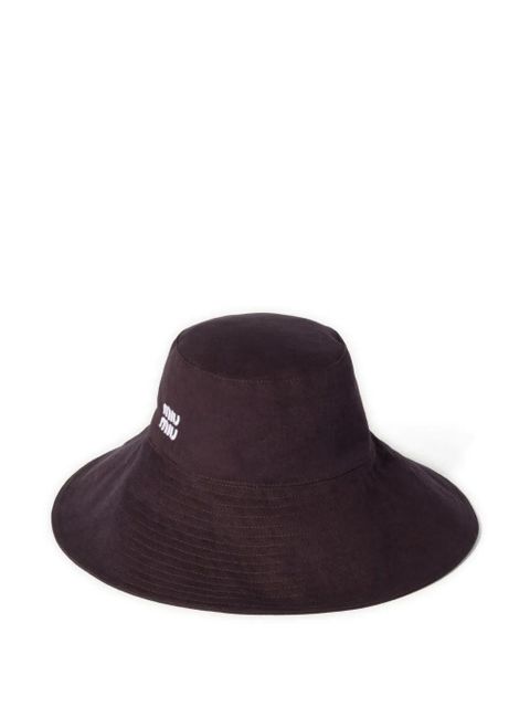 Miu Miu denim bucket hat - Purple - zdjęcie produktu nr 1