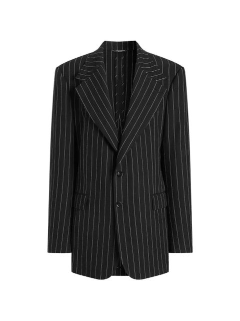 Dolce & Gabbana striped buttoned blazer - Black - zdjęcie produktu nr 1