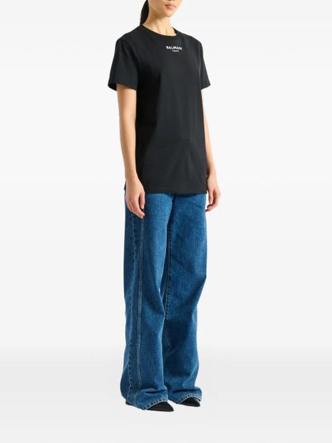Balmain Balmain Paris embroidered T-shirt - Black