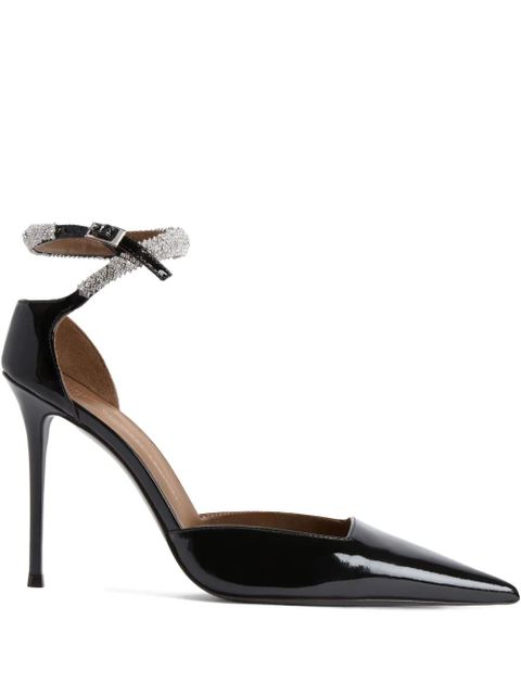 Giuseppe Zanotti 105mm ELENIE crystal-embellishment pumps - Black - zdjęcie produktu nr 1