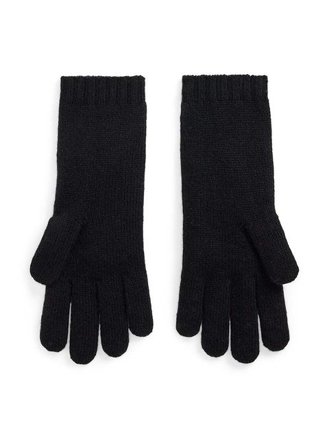 Polo Ralph Lauren rękawiczki wełniane kolor czarny 455956295