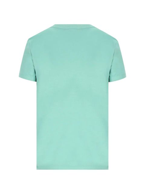 Max Mara chest-pocket embroidered-logo T-shirt - Green - zdjęcie produktu nr 2