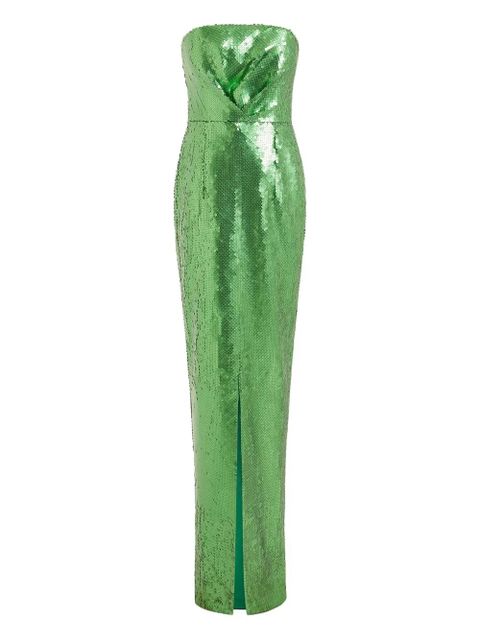 16Arlington Aeta sequin split gown - Green - zdjęcie produktu nr 1