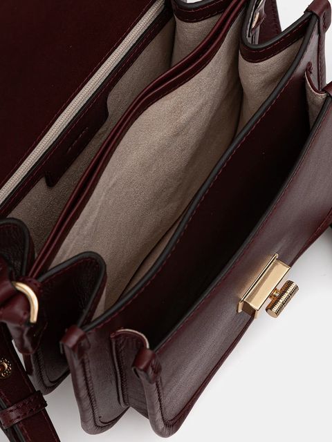 Geox torebka skórzana FLAVRIE kolor bordowy D46Z4A 00043