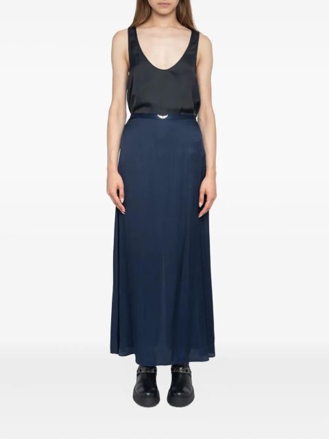 Zadig&Voltaire Jimeno satin wings-embellished maxi skirt - Blue - zdjęcie produktu nr 2
