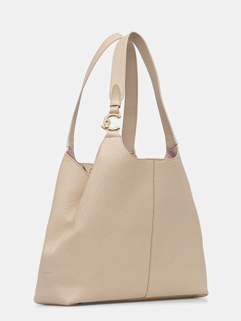 Coccinelle torebka skórzana kolor beżowy E1 SHA 11 01 01