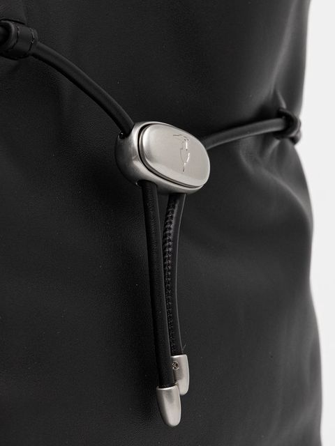 Trussardi torebka skórzana kolor czarny Z598E005975N