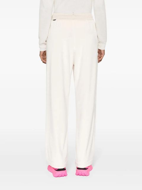 Moncler Grenoble logo-appliqué drawstring-waist track pants - Neutrals