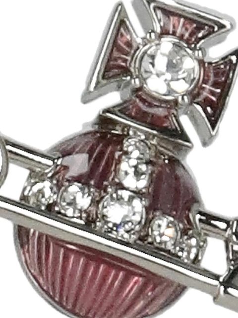 Vivienne Westwood orb crystal earrings - Pink