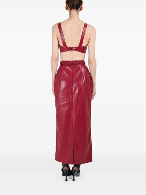 Rowen Rose matching belt skirt - Red
