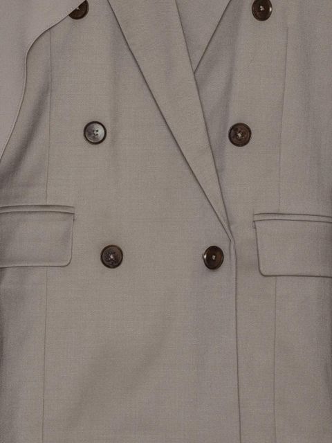 ROTATE BIRGER CHRISTENSEN oversized scarf blazer - Grey