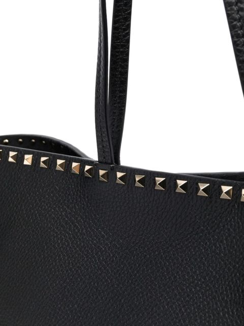 Valentino Garavani Rockstud leather tote bag - Black
