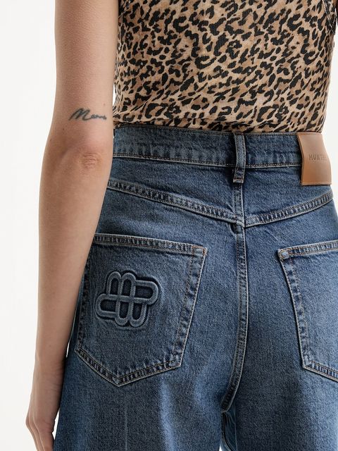 MUNTHE jeansy POWELL damskie high waist 252142025204