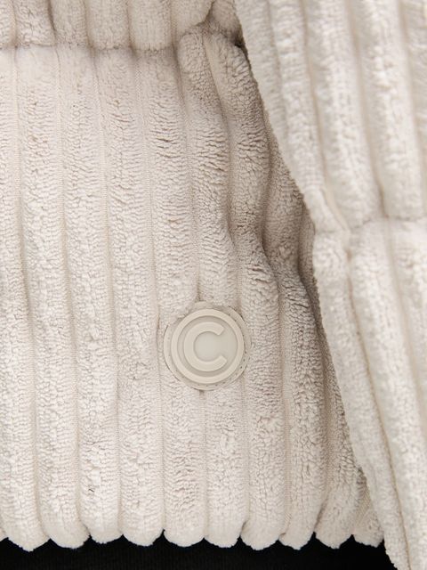 Colmar kurtka sztruksowa puchowa kolor beżowy zimowa 2187.2ZM